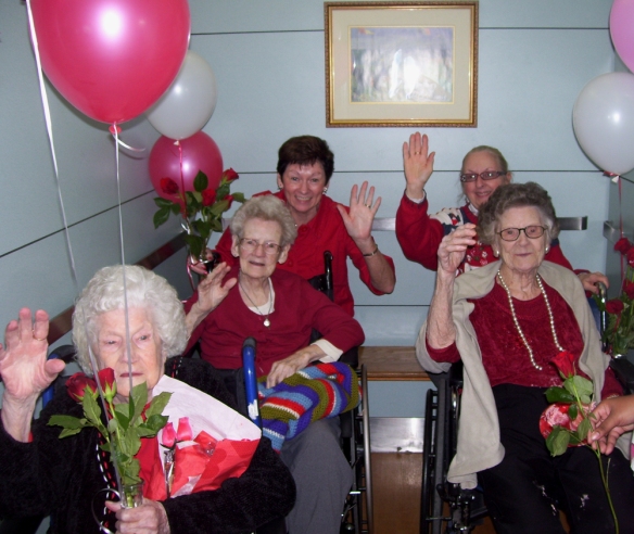 Residents at Holy Family HOme